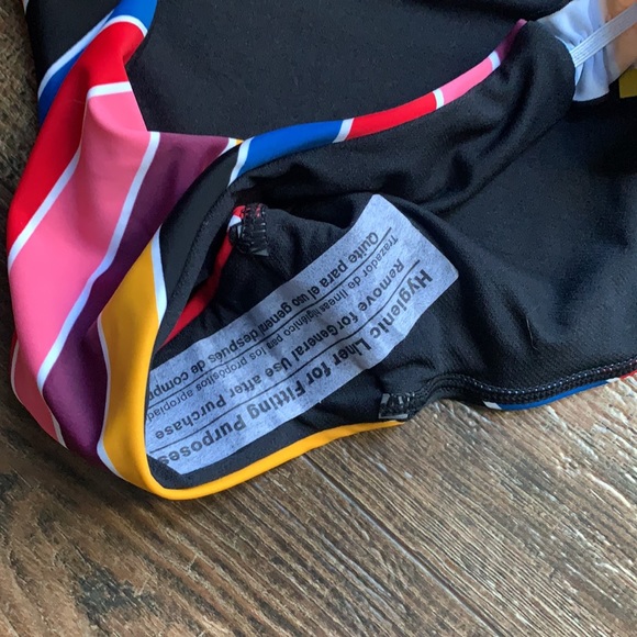 BOGO ❤️ NEW No Boundaries Striped Bikini Large 11-13 - Picture 6 of 9